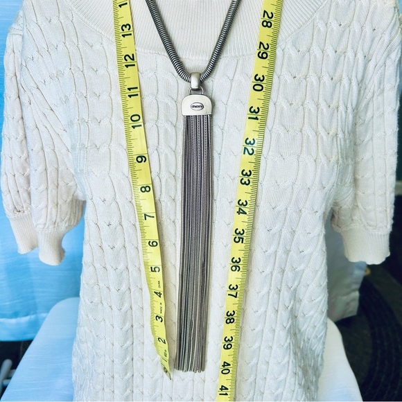 Chico's Elegant Tassel Necklace - Picture 2 of 5